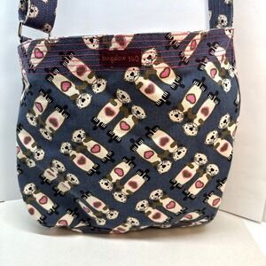 Bungalow 360 Sea River Otter Print Shoulder Messenger Cross Body Bag Canvas Tote